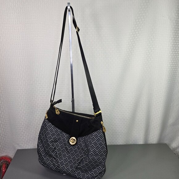 Baggallini Black & White Crossbody Bag With Adjustable Strap - Picture 6 of 6